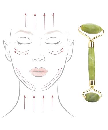 Retoo Jade Roller Massage - Natural Anti-Aging Face Roller for Eye Puffiness & Facial Massage | Tapered Green Face & Neck Roller - Buy Online on GoSupps.com