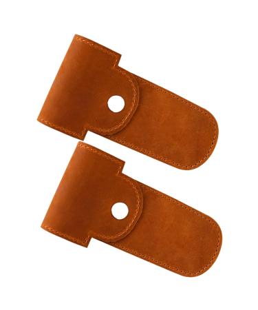 Beavorty protective cover 2 pieces of razor nasiser Rasuradora de Barba para hommes leatherholster home rasier-etuis razor storage bag hairdressing bag