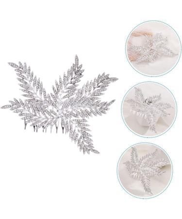 Angoily Bridal Comb Women Hair Wedding Bride Hair Comb Rhinestone Bridal Headpieces for Wedding Bridal Hair Floral Hair Comb Wedding Party Headpiece Girl Alloy Bridesmaid Hair Accessories - Buy Online on GoSupps.com