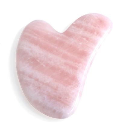 JOVIVI Rose Quartz Gua Sha Board - Heart-Shaped Scraping Massage Tool for Acupuncture Therapy | Natural Aventurine Healing Benefits - Buy Online on GoSupps.com
