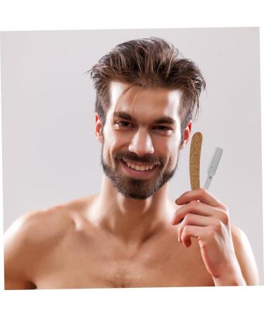 Angoily Manual Razor Tool - Wooden Beard Holder for Men - Red Sandalwood Accessory 14.8x2.7x0.9CM - Buy Internationally - Buy Online on GoSupps.com