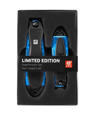 ZWILLING nail clippers gift set 2 pieces with nail catcher and integrated nail file extra sharp and durable blue - Buy Online on GoSupps.com