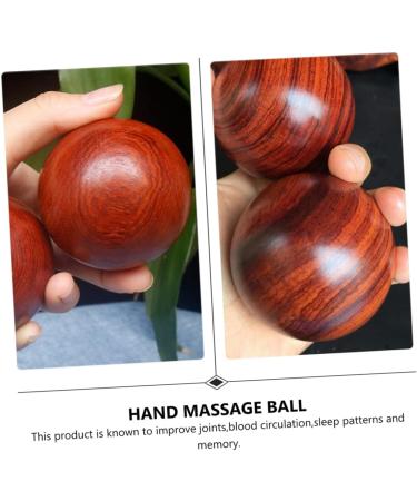 Magiclulu 6 STK Solid Wood Massage Ball Roller | Baoding Balls for Muscle Massage & Hand Training | Chinese Wooden Massage Balls - Buy Online on GoSupps.com