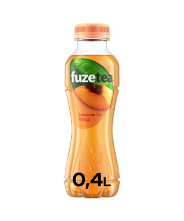 Buy Fuze Tea Black Tea Peach - Organic Fusion of Black Tea & Fruity Peach - Refreshing Beverage in One-Way Bottles (12 x 400 ml) - International Shipping Available - Buy Online on GoSupps.com