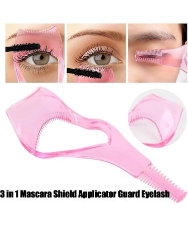 3 Pieces Nyovia - Nyovia Eyelash Eyelash Guide Helper 3 in 1 Upper Lower Mascara Applicator Tool Lash Mascara Shield Applicator Guard Comb Protector Eyelid (Rose Pink) - Buy Online on GoSupps.com