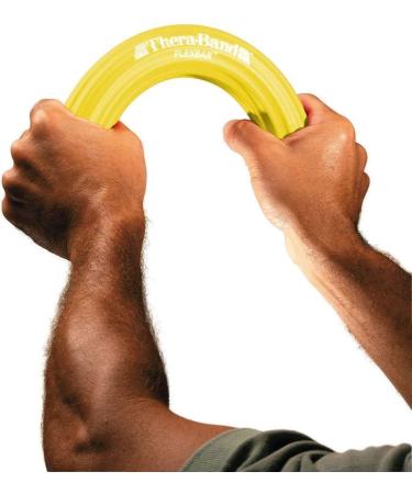 TheraBand Resistance FlexBar - Yellow Extra Light for Grip Strength Training and Elbow Pain Relief - Buy Online on GoSupps.com
