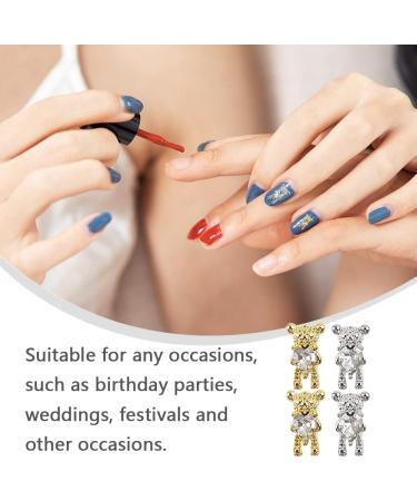 20pcs Small Bear Nail Art Metal Charms Kit for Women and Girls | 3D Nail Decoration - Buy Online on GoSupps.com