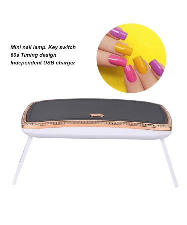 Buy Mini 36W LED Nail Lamp - Foldable & Rapid UV Dryer for Gel Nail Art | DIY Nail Solutions - Buy Online on GoSupps.com