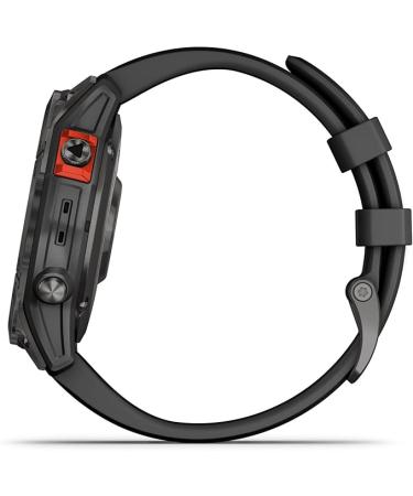 Garmin fenix 7 Solar, adventure smartwatch, with Solar Charging Capabilities, rugged outdoor watch with GPS, touchscreen, health and wellness features, slate gray with black band - Buy Online on GoSupps.com