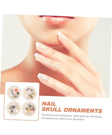 Beavorty 12 Boxes halloween manicure halloween makeup halloween make up Nail decorations for Halloween DIY Halloween nail decorations gemstones for nails nail art gems punk nail charms flat - Buy Online on GoSupps.com