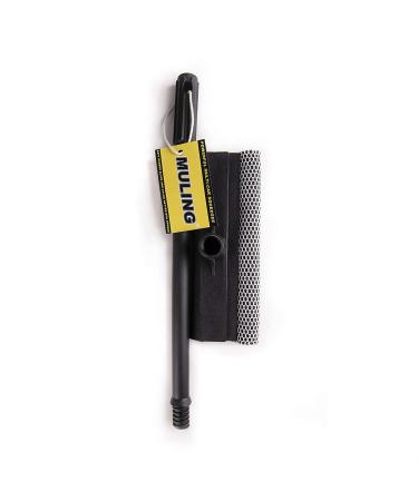 Multi-Use Window Squeegee Cleaner with Sponge and Rubber Blade - Black - Buy Online on GoSupps.com