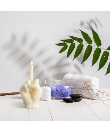GroBro7 Middle Finger Candle - Danish Pastel Fragrance | Natural Soy Wax Aromatherapy Decor & Pine Incense Sticks for Desk & Home | Unique Gift for Parties & Housewarming - Buy Online on GoSupps.com