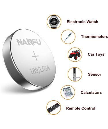 NANFU LR54/189 LR1130 L1131 389 390 AG10 Alkaline Coin Cell Batteries 1.5V 10 Pack - Buy Online on GoSupps.com