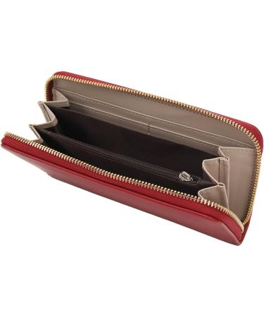 Stylish Women's Money Exchange Wallet - Large Capacity Zipper Coin Compartment Perfect for Travel & Parties (Red) - Buy Online on GoSupps.com