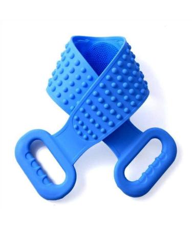 Silicone Back Scrubber for Shower/Silicone Body scrubber and Foot scrub/Exfoliating brush - Extra-large and Dual-sided texture fulfilling all your cleaning needs.