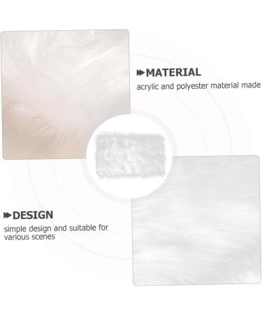minkissy Rug Carpet Tools Product Photography Props Picture Background Luxury Cushion Background Photo Tool Picture Fluffy Cushion Photo Props Photo Mat Nail Polyester Background Pad White - Buy Online on GoSupps.com
