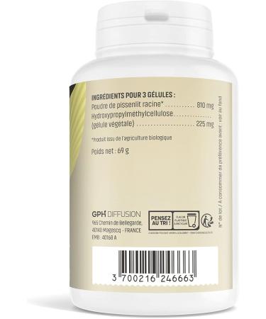 Herbs And Plants Organic Dandelion 200 Vegetable Capsules 270 mg - Buy Online on GoSupps.com