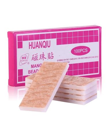 100 Pcs/Box Press Needle Sterile Gold-Plated Magnetic Therapy Auricular Ear Acupuncture Ear Seeds
