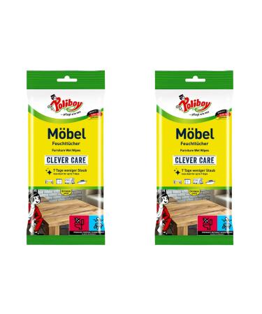 Poliboy - Dust Master Furniture Wet Tights - especially developed for wooden surfaces cleaning towels - 2x24 cloths - Made in Germany furniture 24 pieces (2 Pack) - Buy Online on GoSupps.com