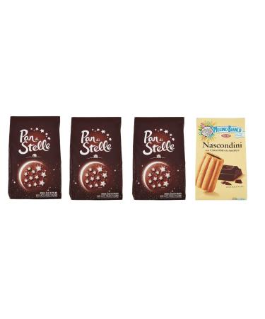 Mulino Bianco Mulino Bianco Pan di Stelle Chocolate Biscuits 350g + Mulino Bianco Nascondini Chocolate Biscuits 350g