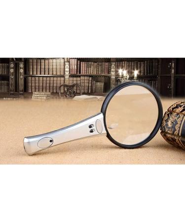 Magnifiers with Led Light Handheld 10 Times Magnifying Glass Reading Magnifier Comfortable Anniversary - Buy Online on GoSupps.com