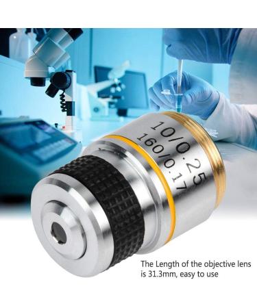Achromatic Microscope Objective  10X Achromatic Objective Lens  160/0.17 Biological Microscope Achromatic Objectives Lens  for Biological Microscope - Buy Online on GoSupps.com