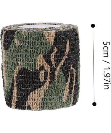 Toddmomy 12 Rolls Outdoor Camouflage Self-Adhesive Bandages - Waterproof Non-Woven Fabric for Compression & First Aid - Clear PVC Bag - Ideal for Camping & Adventure - Buy Online on GoSupps.com