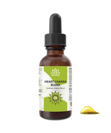 Relaxcation Heart Chakra Blend Oil | Infused with Rose Lavender Geranium | Botanical Oil for Inner Calm & Emotional Release | Helps Ease Overthinking & Restore Balance | Vegan (4 oz) 4 Fl Oz (Pack of 1)