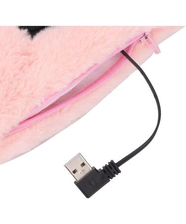 Wooxgehm Heated Scarf | Removable USB Heating Adjustable Neck Scarf - 3 Temperature Plush Scarf for Blood Circulation - Pink - Buy Online on GoSupps.com