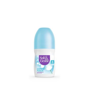Soft & Gentle Cotton Touch Womans Anti-Perspirant Deodorant Roll-on 50ml 48h Sweat & Odour Protection Alcohol Free Gentle on Skin Floral Scent Long-Lasting Fragrance No White Marks