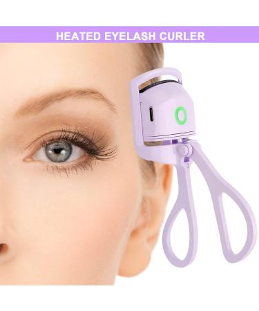 Electric Heated Eyelash Curler - 2 Heating Modes for Quick & Natural Curling - Long Lasting Results - Purple (1Pack) - Buy Online on GoSupps.com