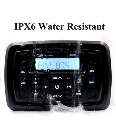 120W Waterproof Outdoor Speakers & Bluetooth Stereo System for ATV UTV RV Truck Golf Cart - White - Buy Online on GoSupps.com