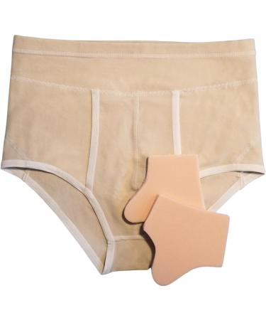 Pani Teresa Medica Bentbruch Slip for Men - Inguinal Hernia Underwear & Support Boxers - Comfort & Relief in M Beige - Buy Online on GoSupps.com