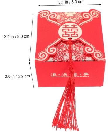ifundom 12pcs Packing Box Wedding Souvenirs Storage Case Leather Bag Wrapping Pouch Bride China Candy - Buy Online on GoSupps.com