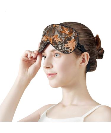Camouflage Hunting Soft Sleep Mask - Adjustable Eye Cover for Men & Women - Blocks Light & Comfort for Travel - Buy Online on GoSupps.com