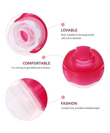 4Pcs Reusable Colorful Plastic Water Bottle Caps - Spill Proof Covers for Kids and Toddlers - Buy Online on GoSupps.com