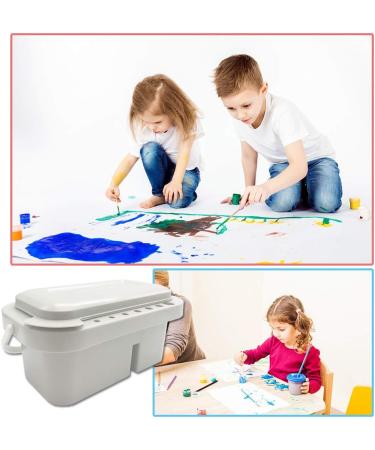 Multifunction Paint Brush Basin with Holder and Palettes - Artist Cleaning Washer for Indoor & Outdoor Painting - Buy Online on GoSupps.com