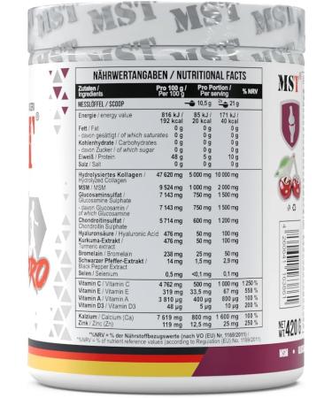 Flex Pro Powder | Glucosamine Chondroitin MSM Collagen Vitamin C & D3 - Cherry Flavor | International Shipping - Buy Online on GoSupps.com
