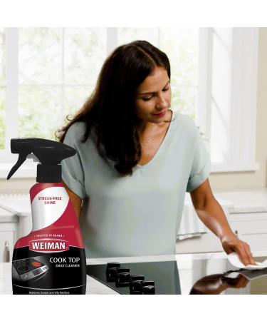 Weiman Cooktop Daily Cleaner & Polish For Ceramic Glass Induction Stovetops - 2 Pack 12 oz - Buy Online on GoSupps.com