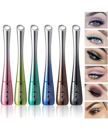 Color eyeliner professional liquid eyeliner pen with bright color makeup (brown) - Buy Online on GoSupps.com