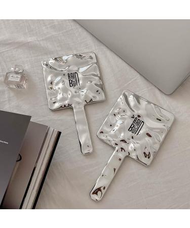 AMOBON Aesthetic Hand Mirror: Bling Bling Makeup Mirror for Room Decor - Travel, Living Room, Bedroom - Buy Online on GoSupps.com