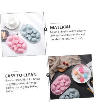 Zerodeko 6 Pcs Silicone Mold Christmas Decor Easter Egg Molds Silicone DIY Candy Gum Paste Easter Baking Manual Silicone Fondant Mold Cake Fondant Mint Jelly Chocolate Cake Mold Silica Gel 22.9X15X2.3CMx3pcs - Buy Online on GoSupps.com