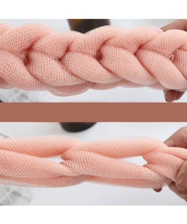 2Pcs Long Stretch Back Sponge with Rope - Bath Shower Mesh Scrubber for Men and Women - Body Scrubbing in Shower - Buy Online on GoSupps.com