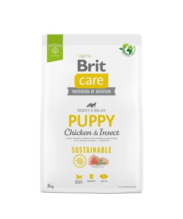 BRIT Care Dog Sustainable Puppy Chicken & Insect Dry Dog Food 3kg