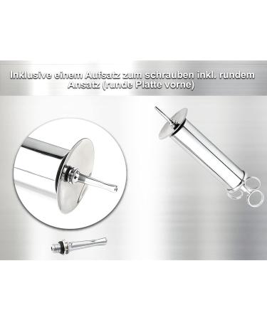 50 ml Metal Syringe with Attachments - Durable & Perfect for Precision Use | International Shipping Available - Buy Online on GoSupps.com