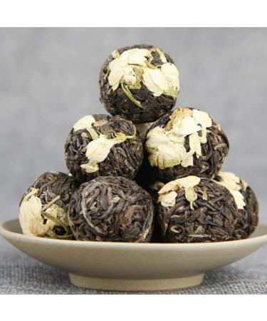 HELLOYOUNG 500g Th Pu'er au jasmin naturel chinois Dragon Pearl Aliment vert biologique pr sentant un go t fort mais doux Th pu-erh Pu'er Tea - Buy Online on GoSupps.com