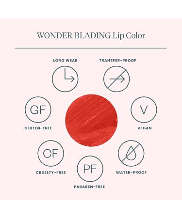 Wonderskin Wonder Blading Lip Stain | Long Lasting, Transfer Proof Matte Lip Tint - Glamorous - Buy Online on GoSupps.com