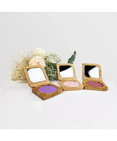 Wachsmann Bamboo Empty Powder Compact with Mirror - Refillable 3-Piece Set | Eco-Friendly Makeup Organizer - Buy Online on GoSupps.com