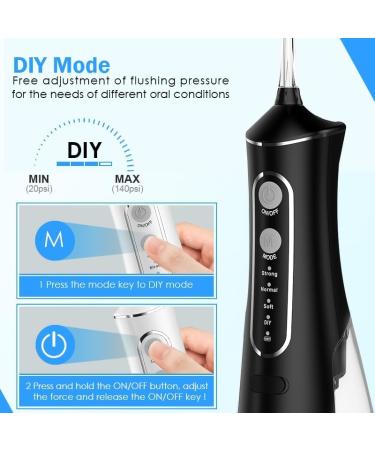 Rechargeable Oral Water Flosser - Black | Superior Dental Care & International Shipping - Buy Online on GoSupps.com