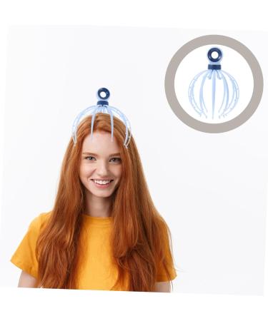 Tovinanna Oktopus Scalp Massager - Stress Relief Head Massage Tool | 21x15x15cm Blue - International Shipping - Buy Online on GoSupps.com